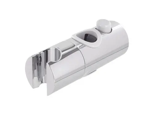Brauseschieber in Chrom-Design von Ideal Standard. Das Produkt hat eine runde, glatte Form mit einer Aussparung und einem Bedienknopf.